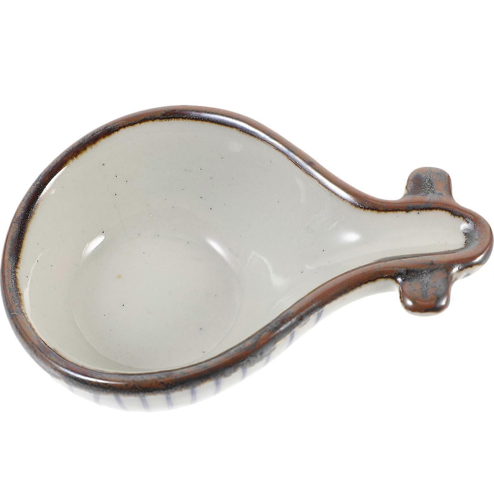 Small Ceramic Dish Appetizer Serving Bowl Home Use Multi-functional Food Tray 1Set