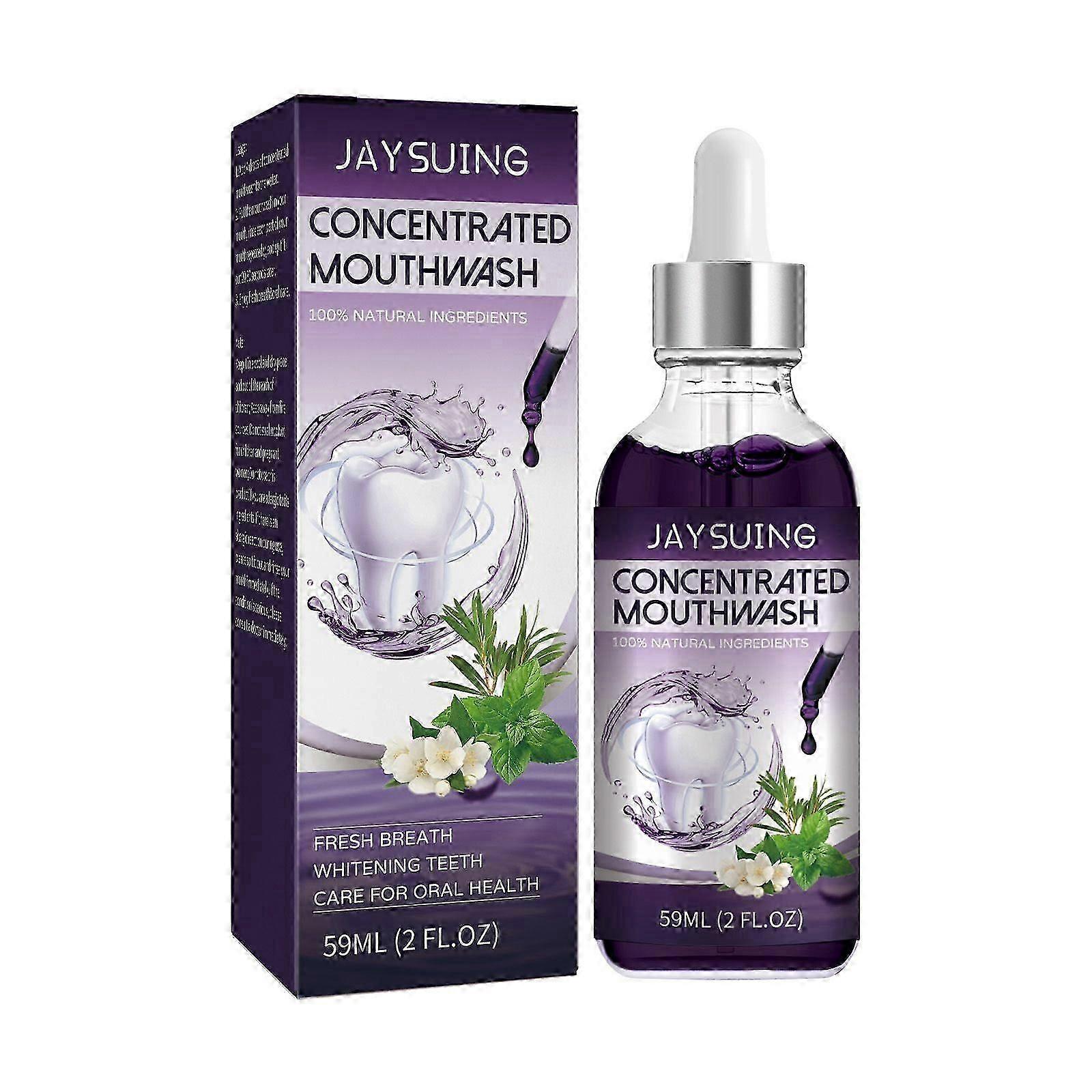 Concentrated Mouthwash - Fresh Breath, Whiten Teeth, Cardamom & Clove Formula, 59ml