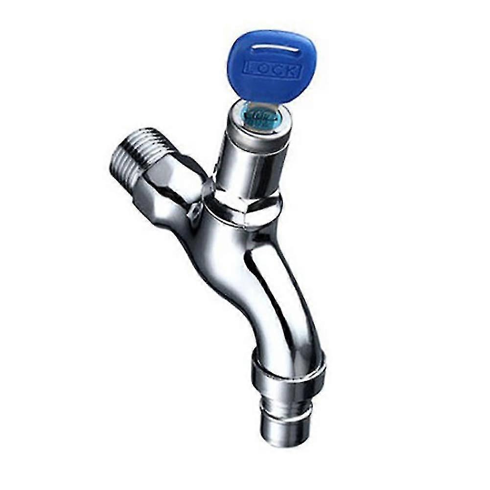 Lockable Outdoor Garden Public Place 1/2inch Faucet Metal Water Tap With Keys-dwdz