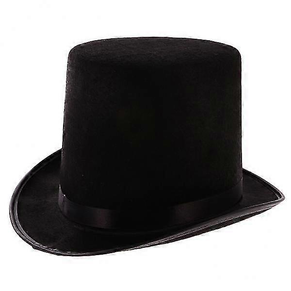 3xMagician Black Hat Halloween Hat Jazz Hat black