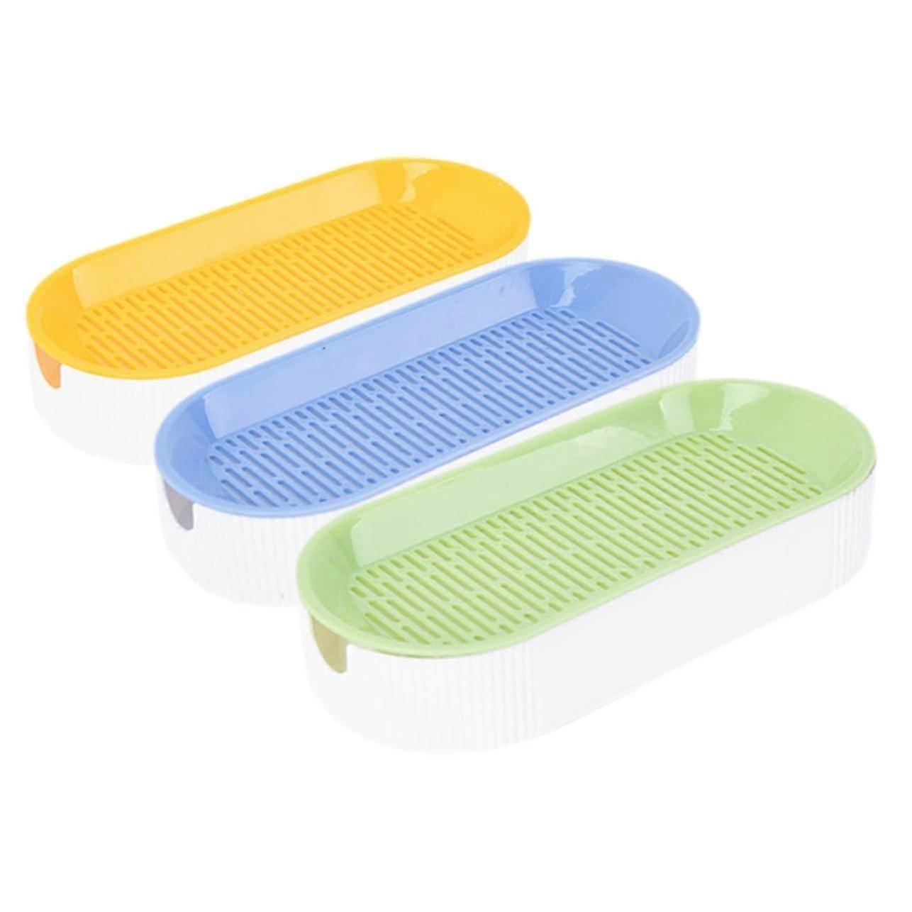 3 Pieces Creative Cat Grass Plant Box Part Hydroponic Plant Box for Cats Practical Plant Bowl for Catnip and Cat Grass Easy Care and Ref: 7689