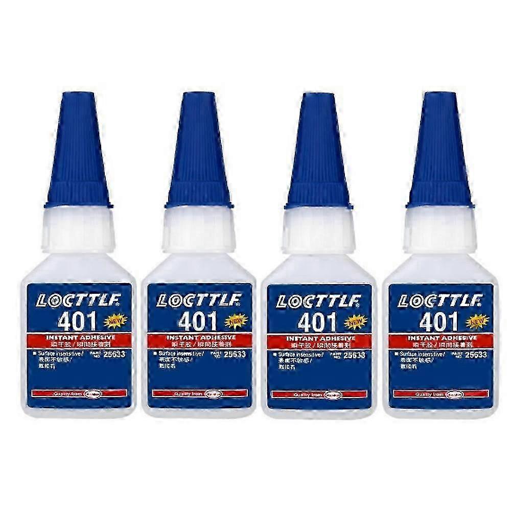 4pcs 20g Loctite 401 Instant Adhesive Bottle Stronger Super Glue Multi-Purpose