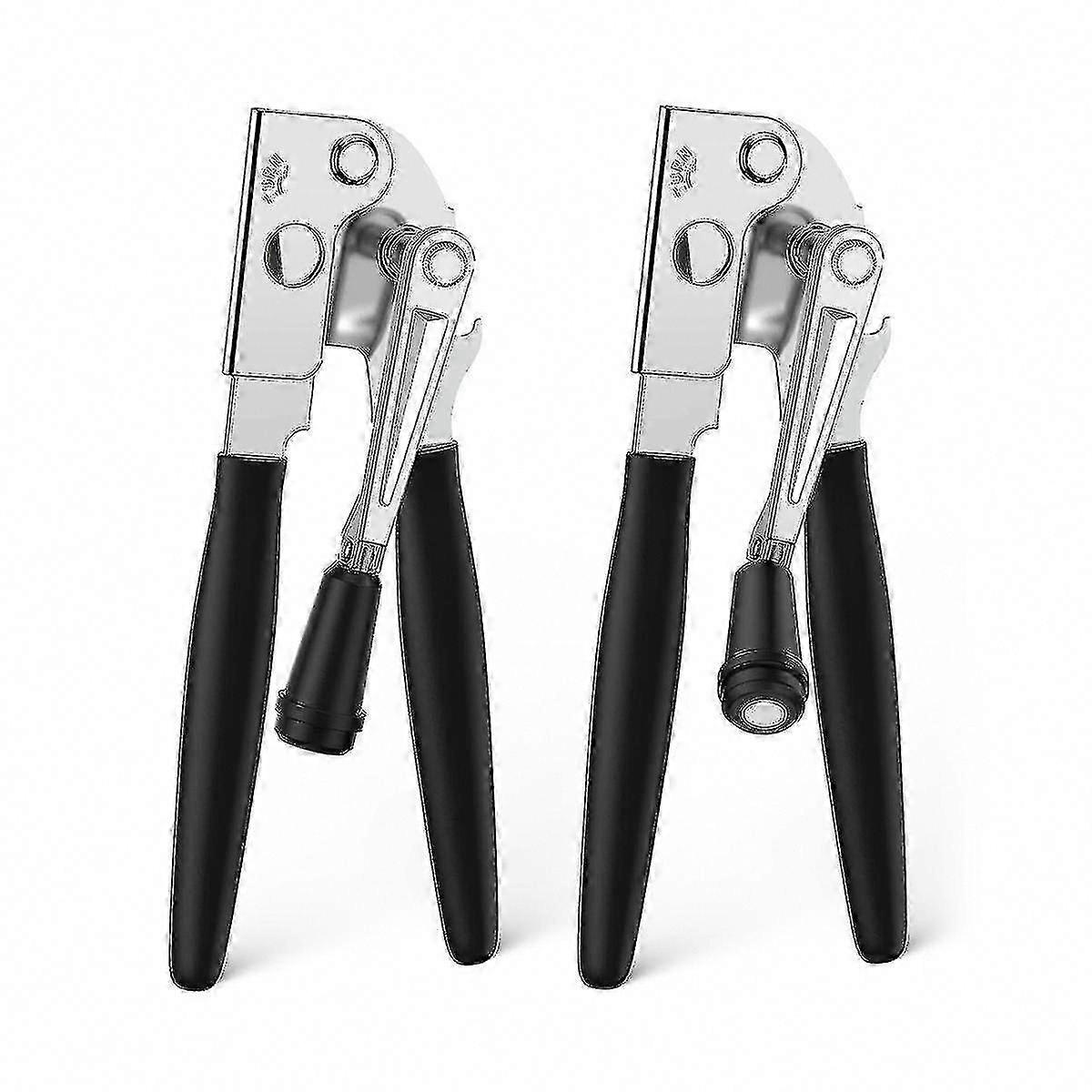 Ouvre-boîte manuel robuste 2pcs avec manivelle facile à utiliser pour un usage commercial