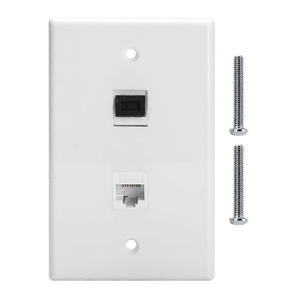 US standard CAT6+ optical interface information socket wall plate panel for hotel, office building