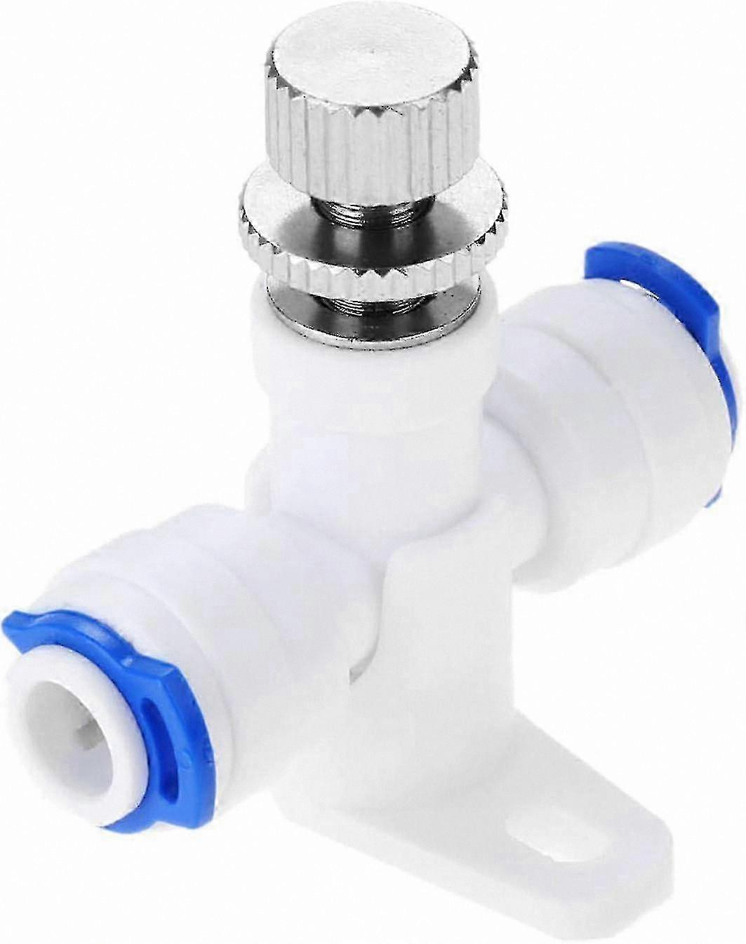 1/4" RO Water Flow Control Valve with Adjustable Regulator for Reverse Osmosis Systems Water Speed Connector Fitting