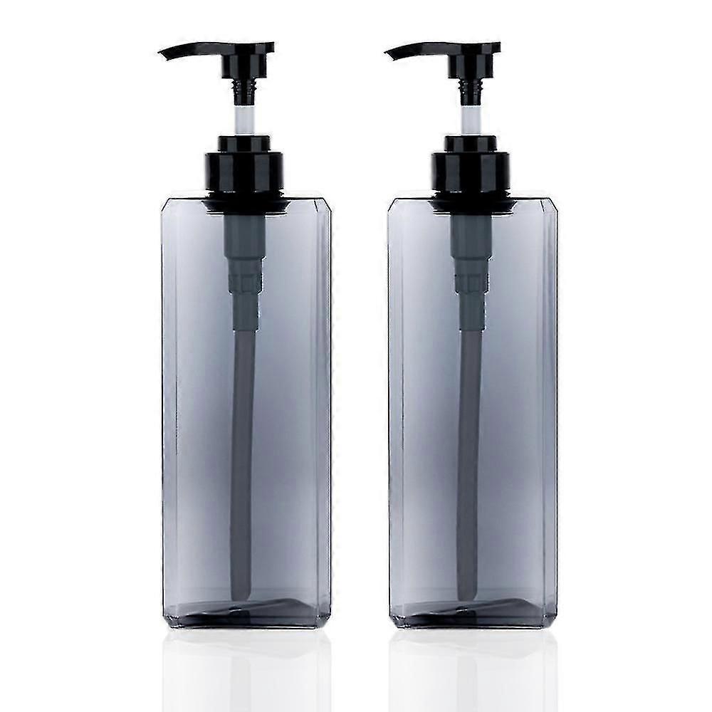 2pack 1000ml pompa sticla Dispenser reîncărcabile Pătrat Lotiune de plastic Dispenser gol Lotiune pompa sticla pentru lotiune de sapun Sampon