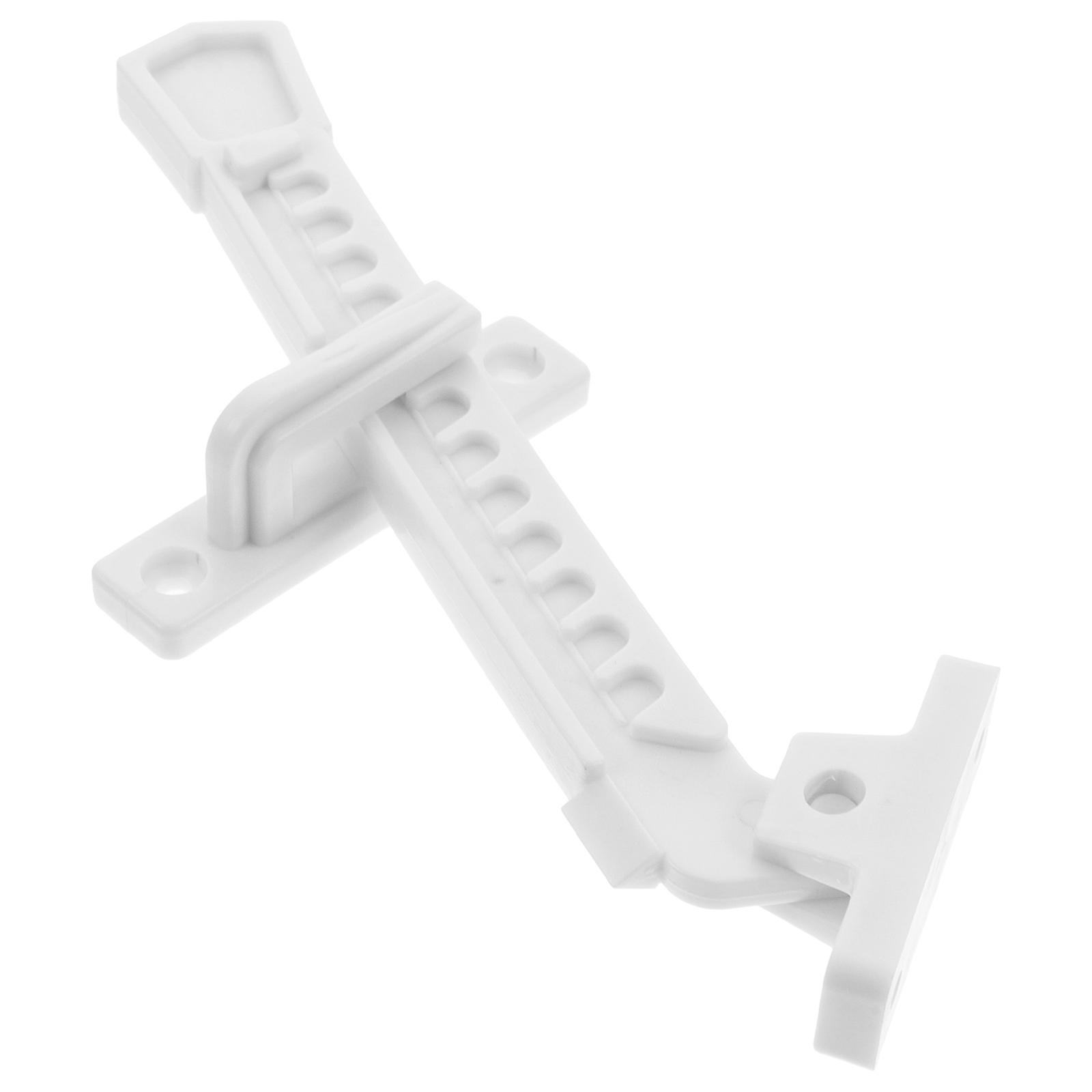 Adjustable Window Lock Window Security Bar Windows Abs White for Window Limiter 1Set
