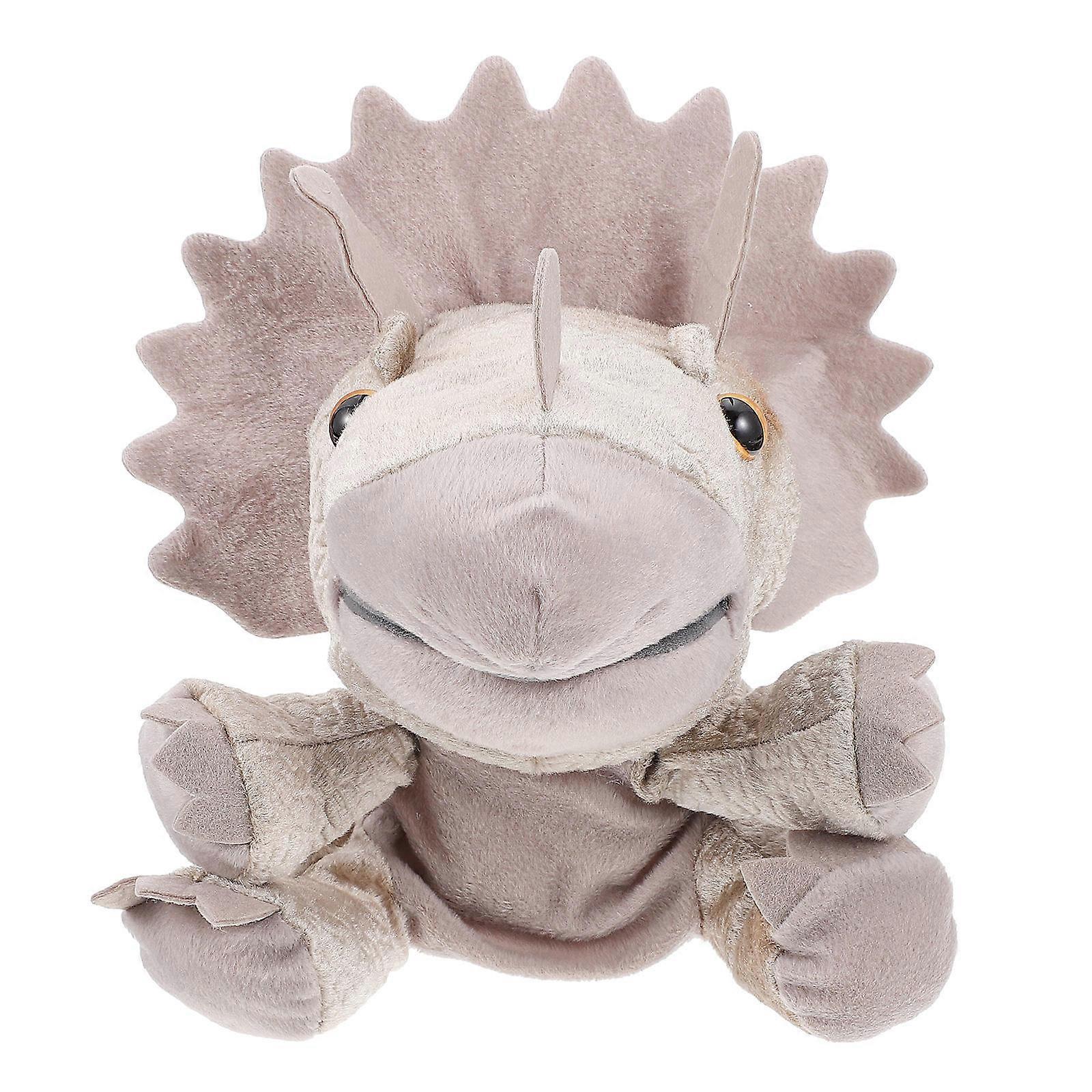 Dinosaur Stuff Plush Dinosaur Toy Brown Pp Cotton for Playing 1Pcs