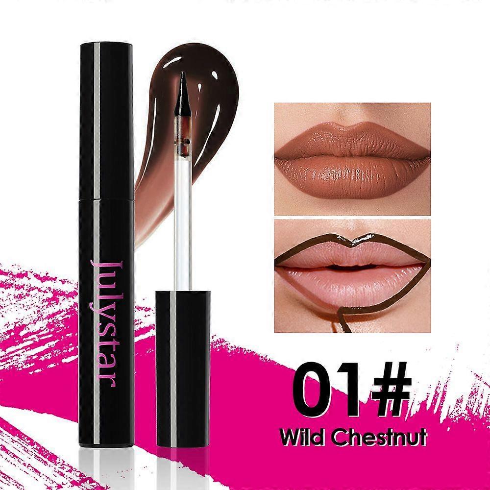 6 Colors Long-Lasting Peel Off Lip Liner Set, Waterproof & Smudge-Proof Matte Lip Liners Gift Makeup For Girls