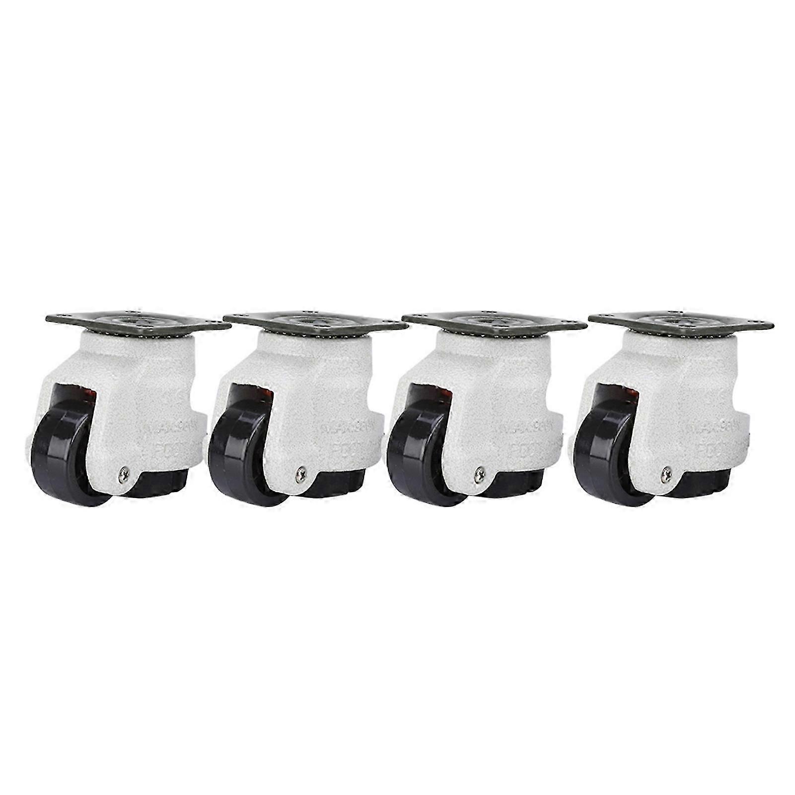 4pcs 1.5" Retractable Leveling Caster Industrial Machine Swivel Caster 220lbs Capacity