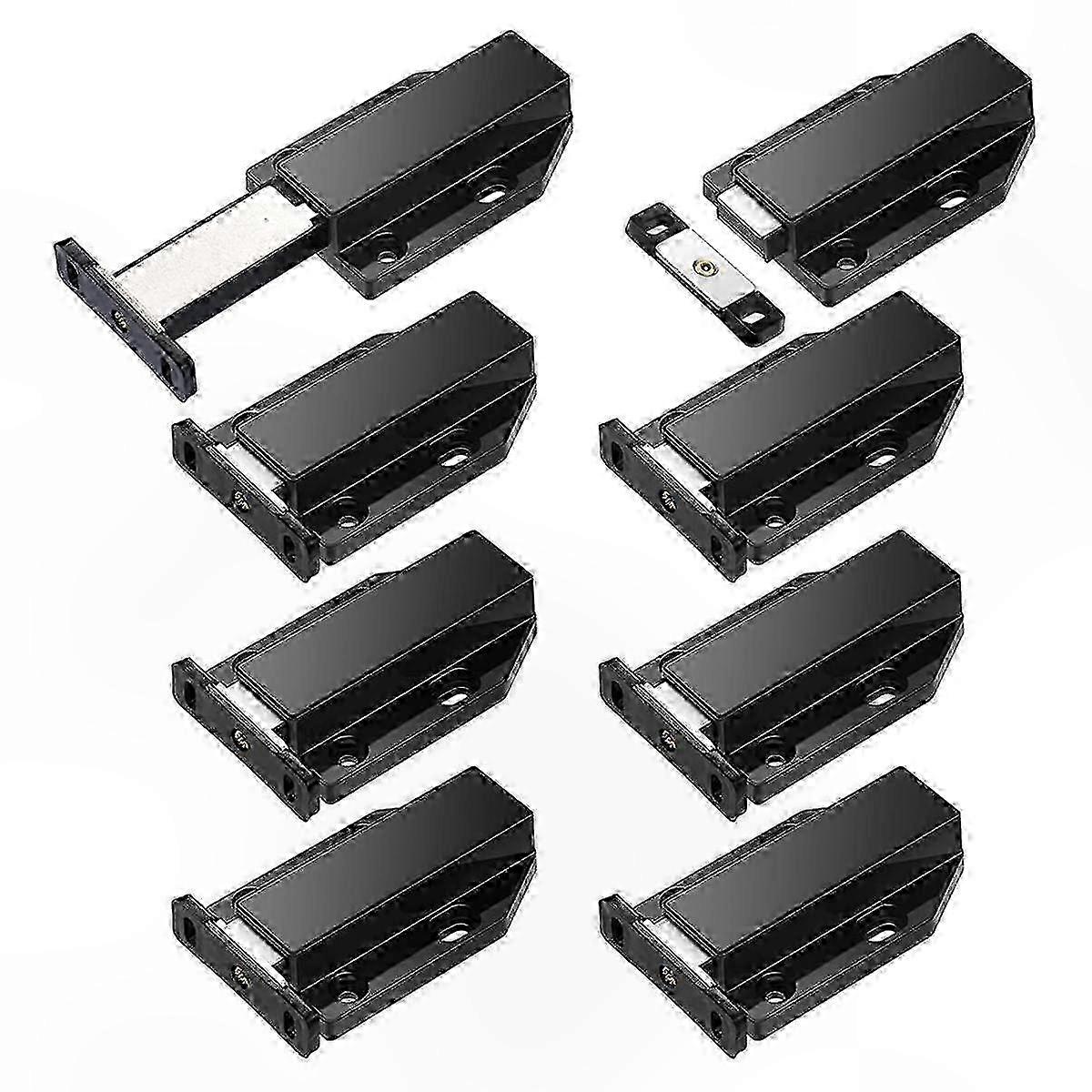Magnetic Push Latch Set for Cabinets - 8 Pack Touch Release Hardware for Easy Opening