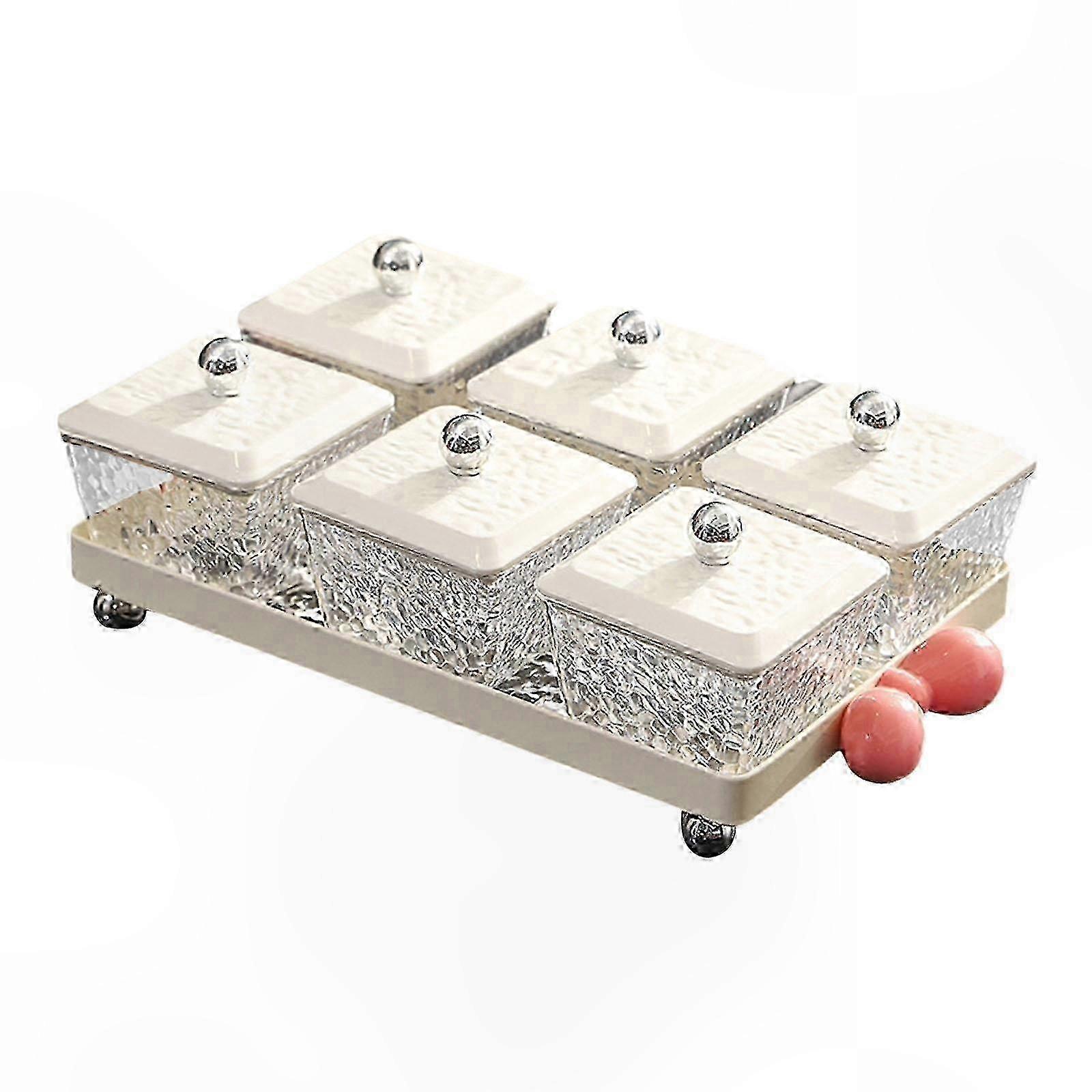 Modular Snack Tray with Dividers for Cafes and Events