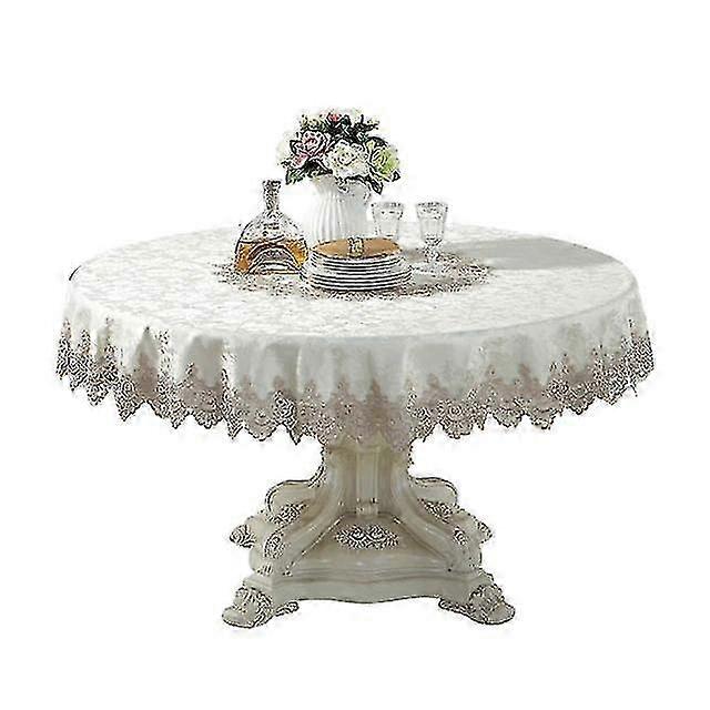 Tablecloths Style Round Tablecloth Elegant Lace Tablecloth Dining T...