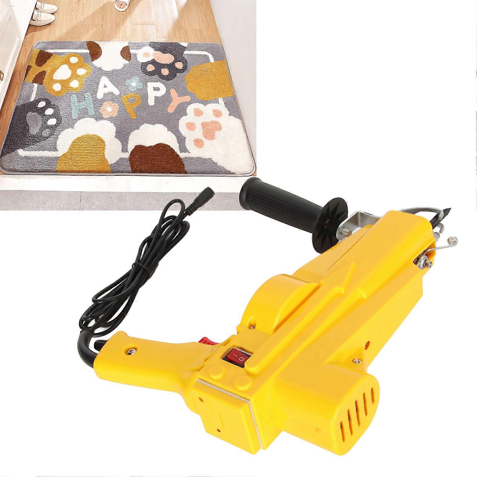 2 in 1 Rug Tufting Machine 40 Stitches/S Adjustable Handle Orange