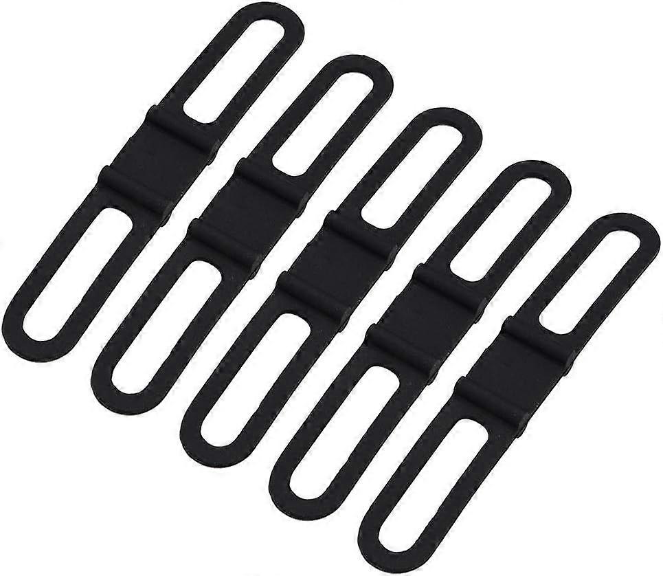 Bicycle strap, 5 pieces multi-purpose bicycle mount made of silicone with fixed
