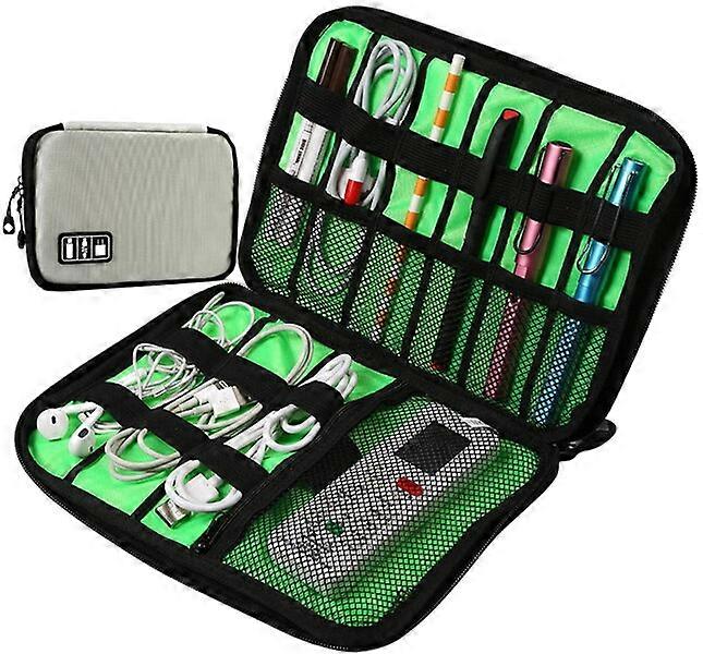 USB Cable Storage Box, C1, Waterproof, Portable with Multiple Compartments