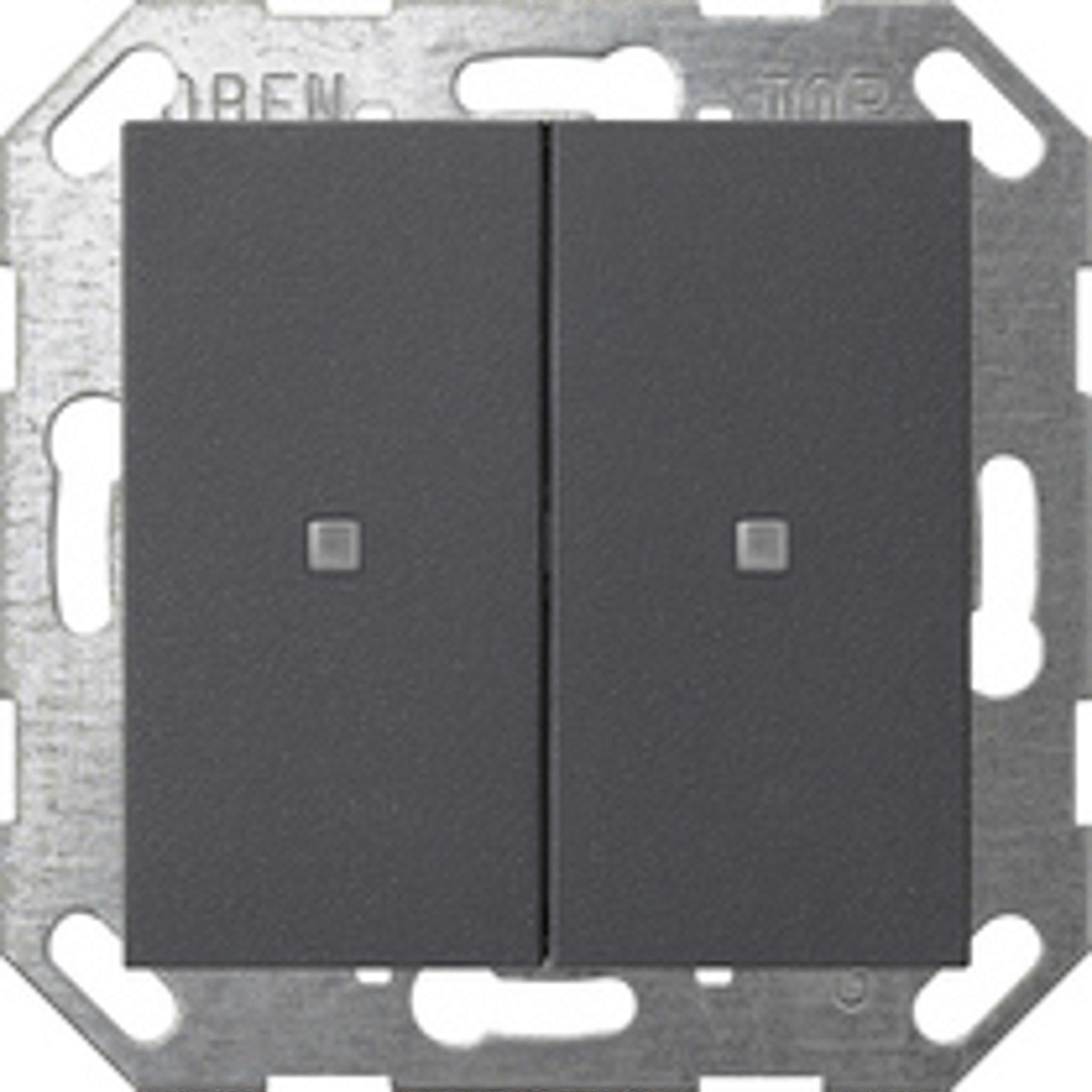 Gira KNX Taster Wippe 2f System 55 anthrazit