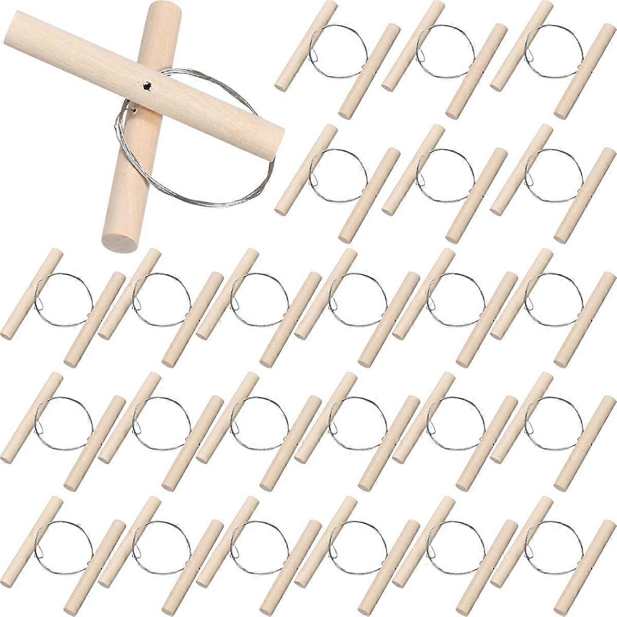 30 Pcs Wire Clay Cutter with Wood Handle Steel Wire Cutting Tools for Mud Line Pottery Clay Ceramic Sculpture