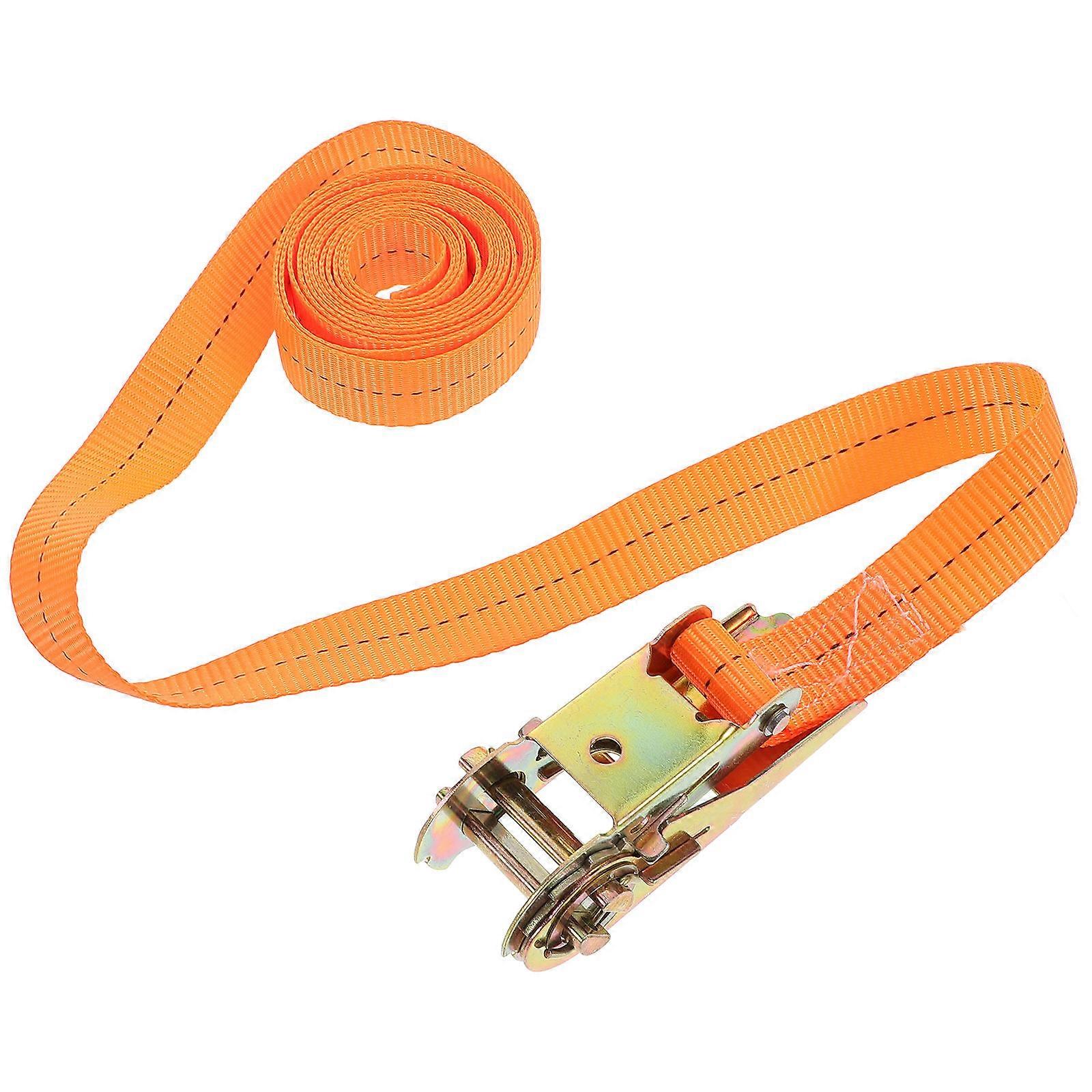 Heavy Duty Tie Down Straps Orange Nylon Webbing for Moving with Multi-Use Versatility Design