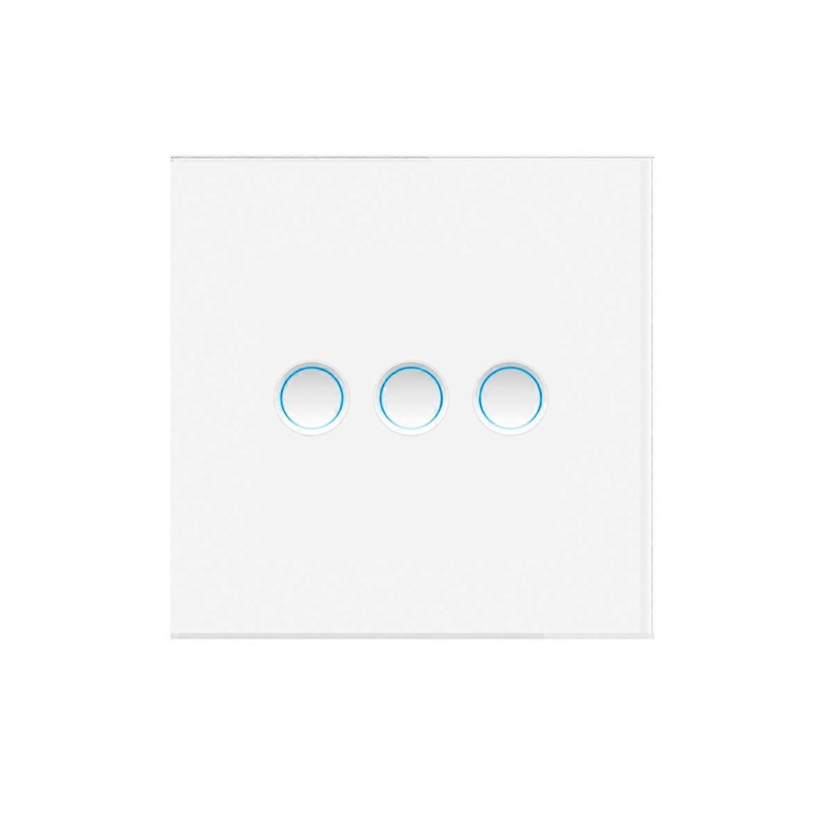 Tuya Matter Smart Switch 3 Gang Wall Touch Light Switch Need Neutral for Voice Control 3-Way