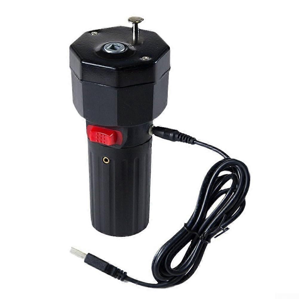 Portable Electric BBQ Rotator Motor LowNoise Durability USBPowered Grill Motor For Outdoor Cooking Black 50mm