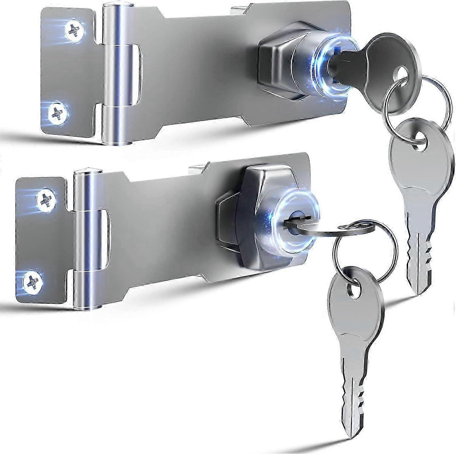 2025 Latest Model  Cabinet Locks with Keys Door Latch - Hasp Lock for Drawers Cabinets Closets