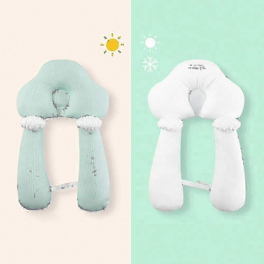 Cloud-Shaped Baby Pillow with Honeycomb Design, Breathable Head Positioner for Newborns, Removable and Adjustable Support