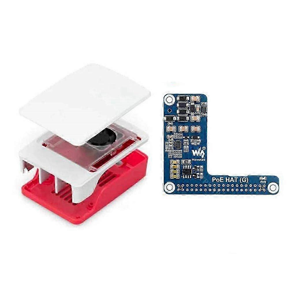 Improved PoE Expanding Board w/ Cooler Case Support - PoE HAT for IEEE 802.3af/At Network Standard Compliance