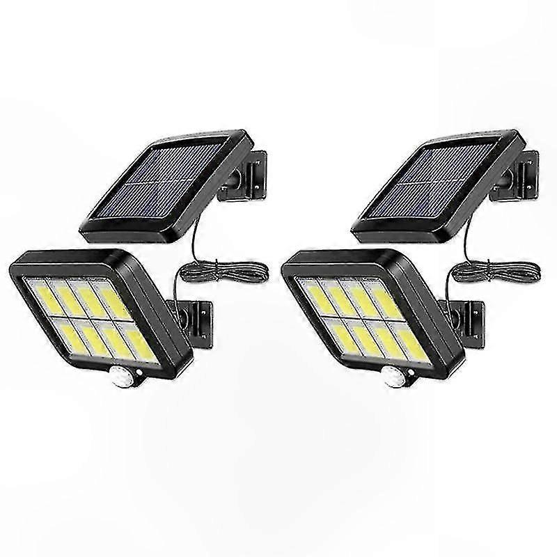 2-Pack 2000LM Solar-Powered Wall Lights with Motion Sensor, IP65 Waterproof, Adjustable Security Lighting for Outdoor Use