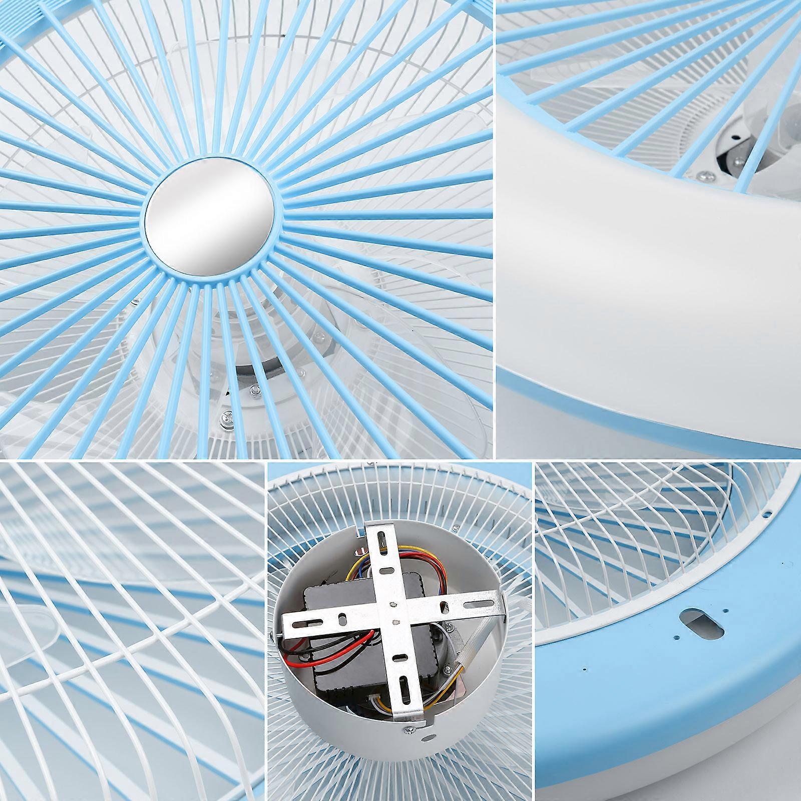 Ceiling Fan Light 21.26in LED with Remote APP Control 180-265V