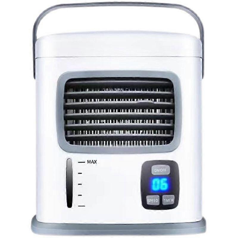 Mini 3 in 1 Evaporative Air Cooling Cooler - Personal Portable Air Conditioner Fan W/12H Timer Adjustable Wind Direction w/2 Speeds 500ML Water Tank Q