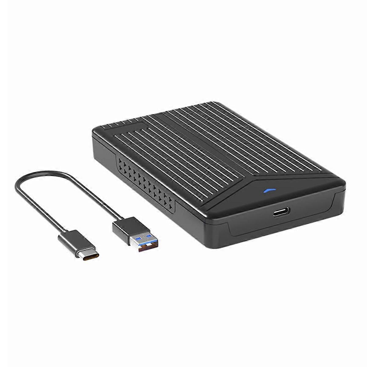 USB 3.1 HDD/SSD Enclosure, 2.5 Inch Mobile Hard Disk Box, Supports Up to 8TB, 6Gbps High-Speed fer