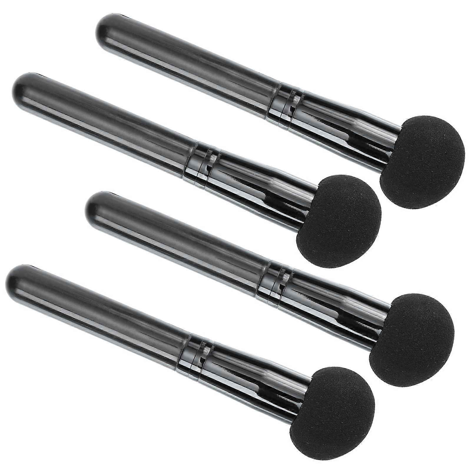 Mushroom Makeup Puff Makeup Brush for Foundation 8Pcs Black Cosmetic Sponge