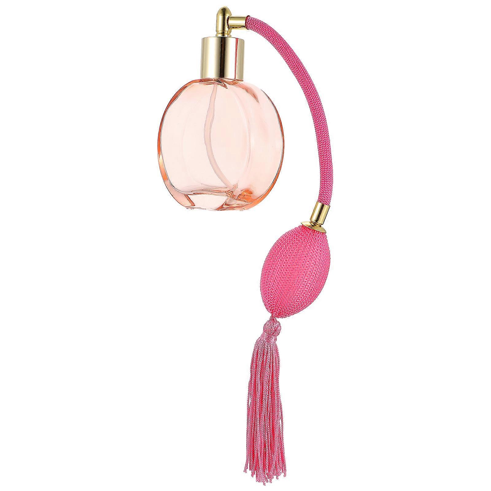Vintage Perfume Spray Bottle Pink for Storage Use Glass Refillable Bottle