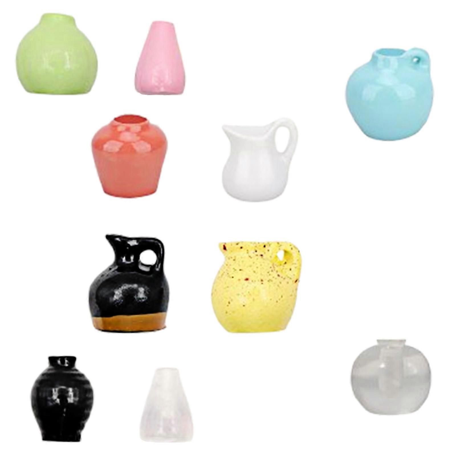 10pcs Magnetic Tiny Container Refrigerator Magnets Permanent Adhesive Home Deck Planner Multicolor