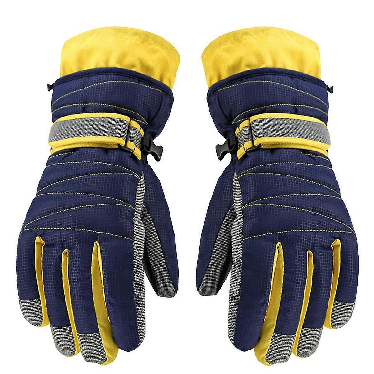 Winter Use Waterproof Gloves Cold Weather Gloves Blue