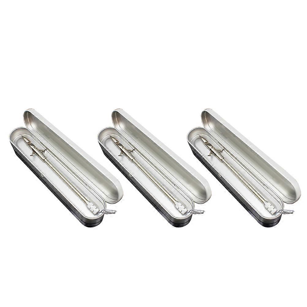 Fish Darts Case Compact Stainless Steel Box for Carrying 3Pcs Darts