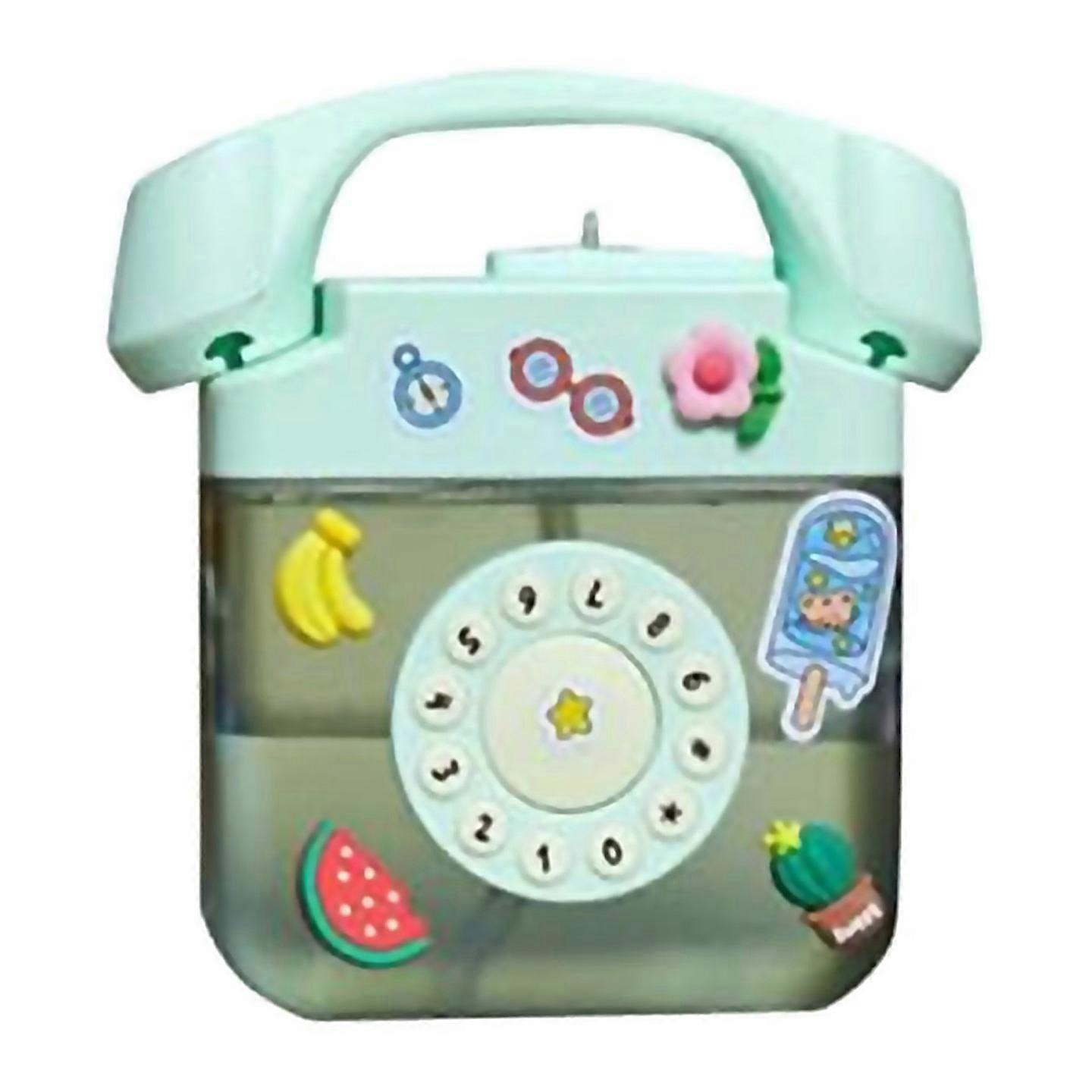 For Creatives Retro Telephone Shape Water Bottledrinking Bottlesgreen
