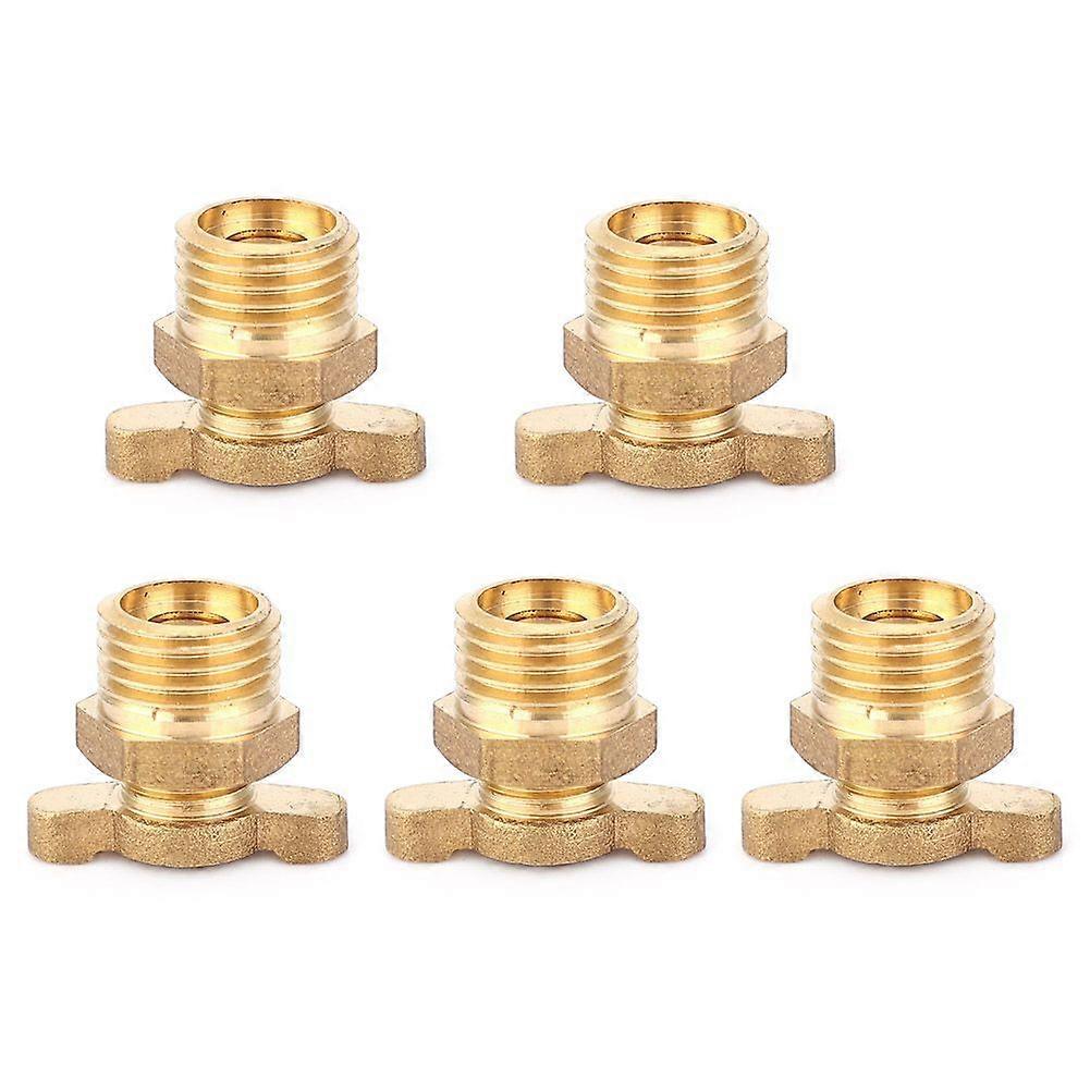 5Pcs Water Drain Valve Brass G1/4 Replacement Kits Air Compressor Accessories