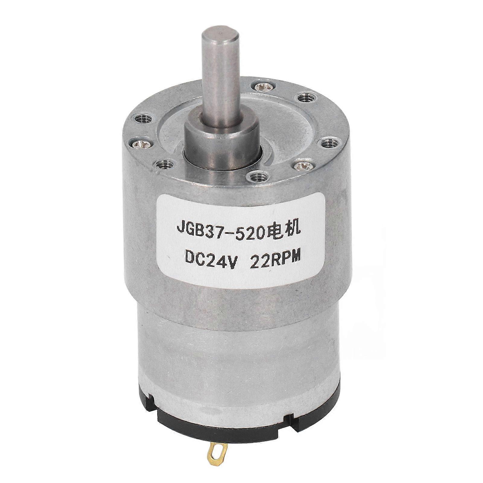 Self Locking Worm Gear Motor Great Torsion Brass Coil Speed Reduction DC Geared Motor DC24V 22RPM