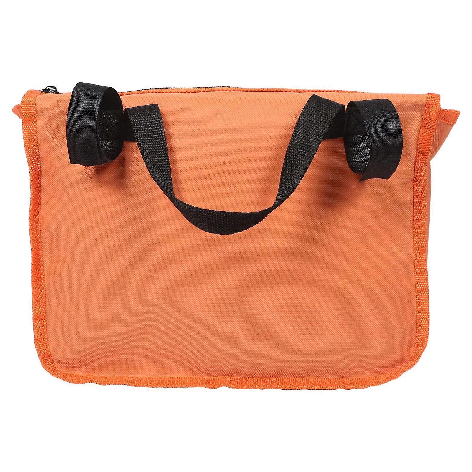Wheelchair Hanging Storage Bag with Pockets Side Organizer for Mobility Aid High Visibility for Travel and Daily Use Orange