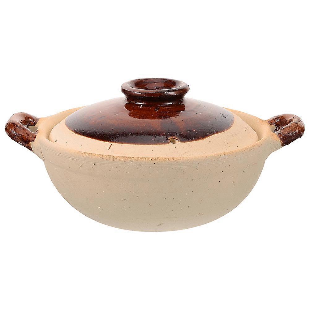 Ceramic Casserole Pot for Stewing 1000ml Household Soup Cooking Pot