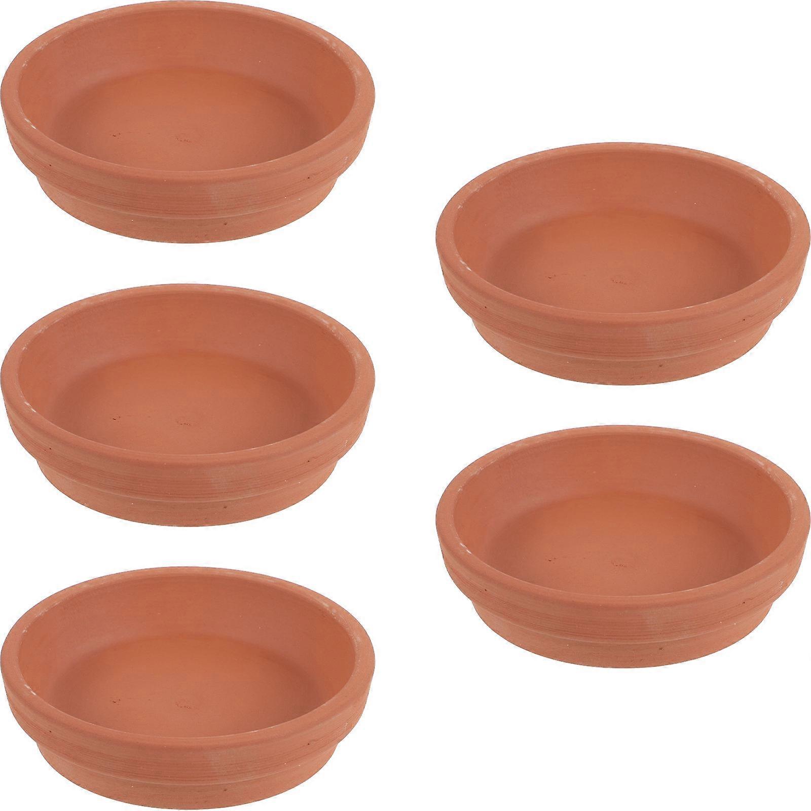 Plant Pot Tray Plant Saucer for Pot Use 20Pcs Chocolate Pottery Set
