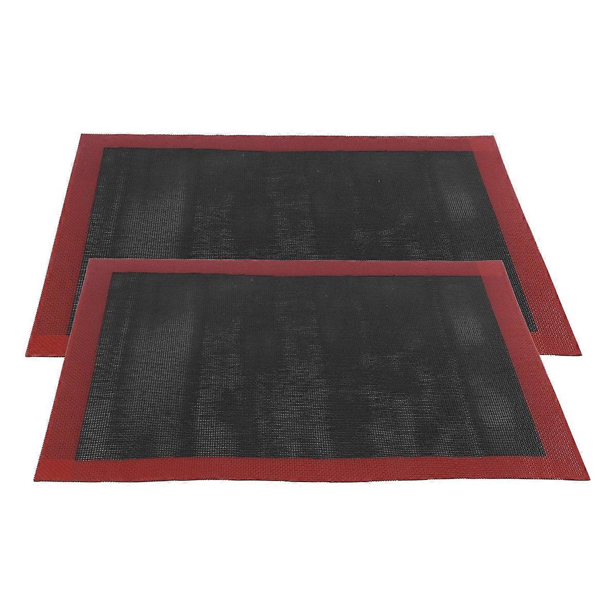 2 Pcs Silicone Baking Mat Sheet,Non-Stick Mesh Double-Sided Available