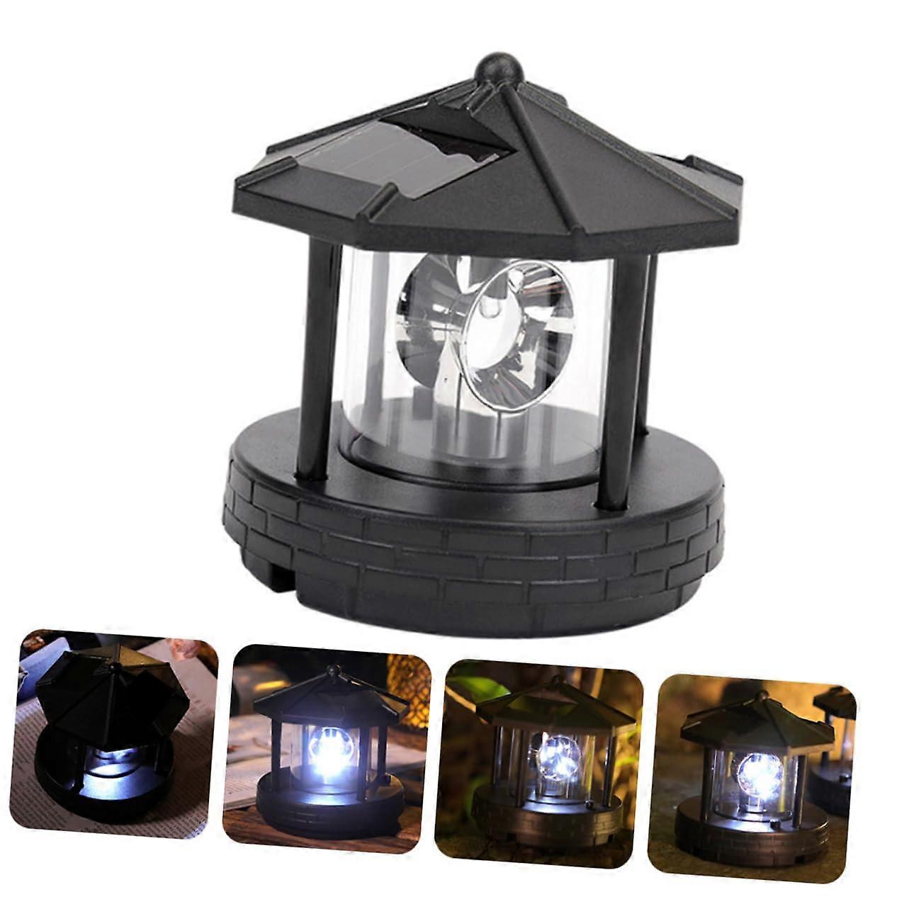 Rotating LED Solar Lights Outdoor Energy Saving Garden Pathway Lighting Automatic Light Controlled Solar Walkway Lamps