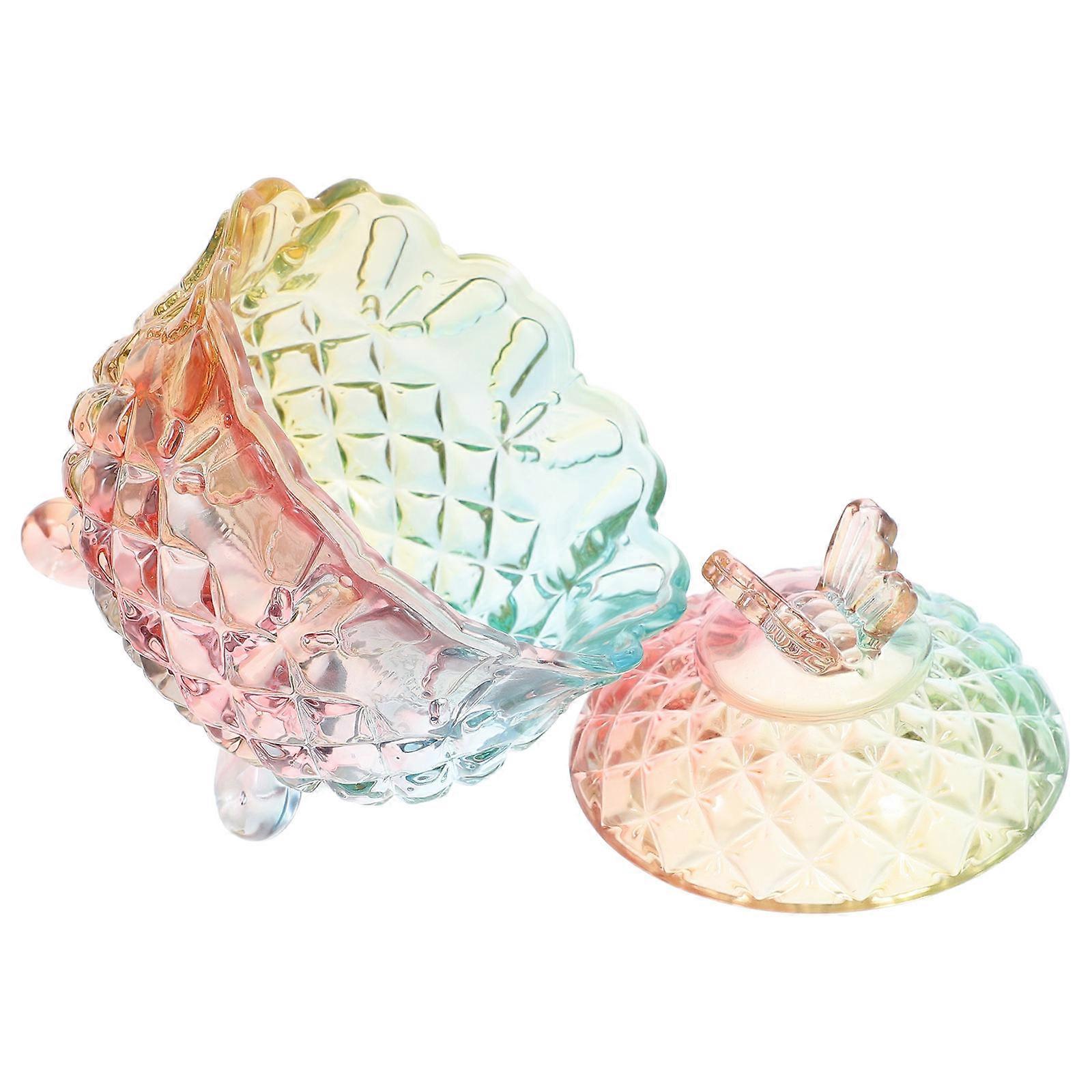 Glass Candy Jar with Lid for Storage 4Pcs Kitchen Container