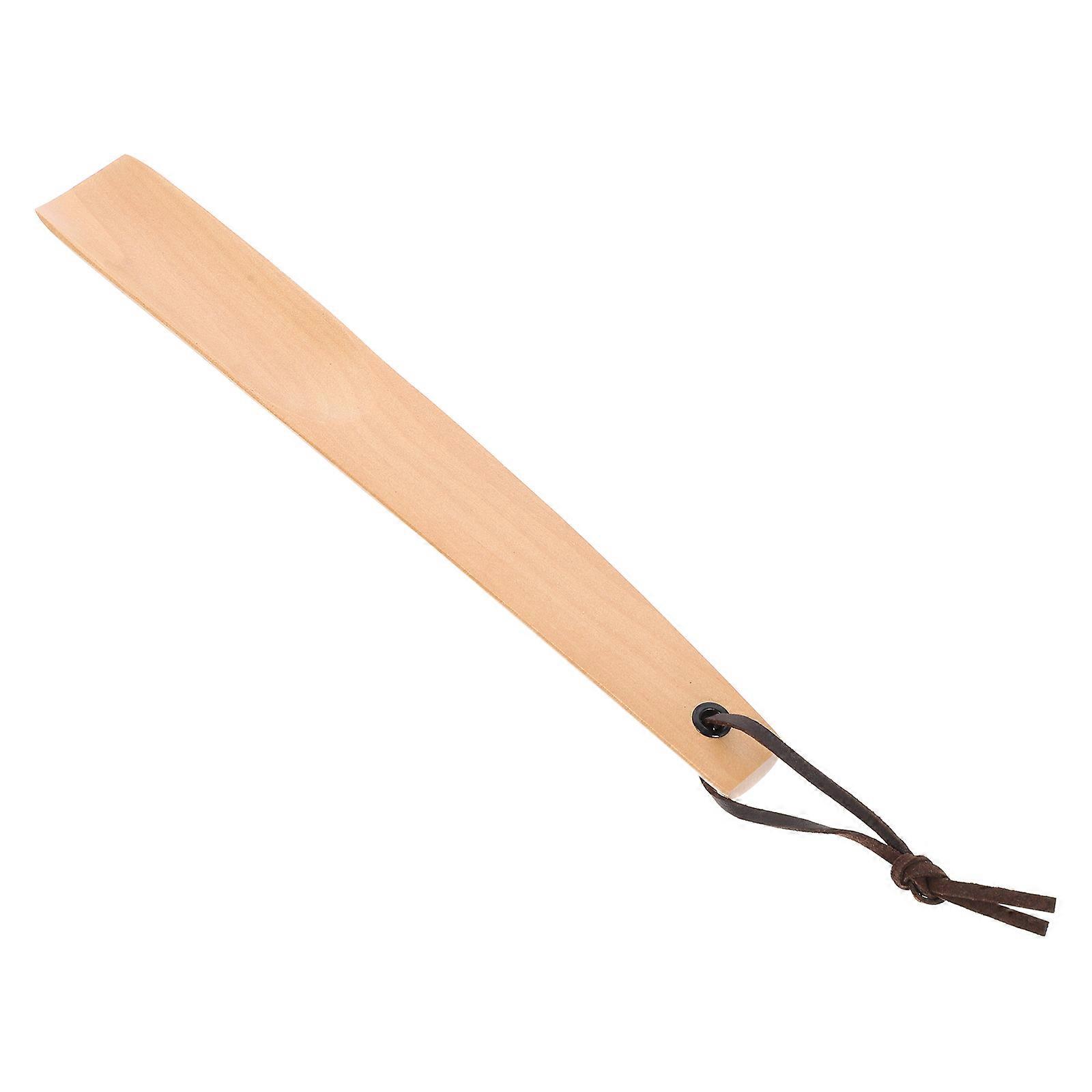 Practical Wooden Shoe Horns Handhold Shoe Lifter for Shoes Use 3Pcs