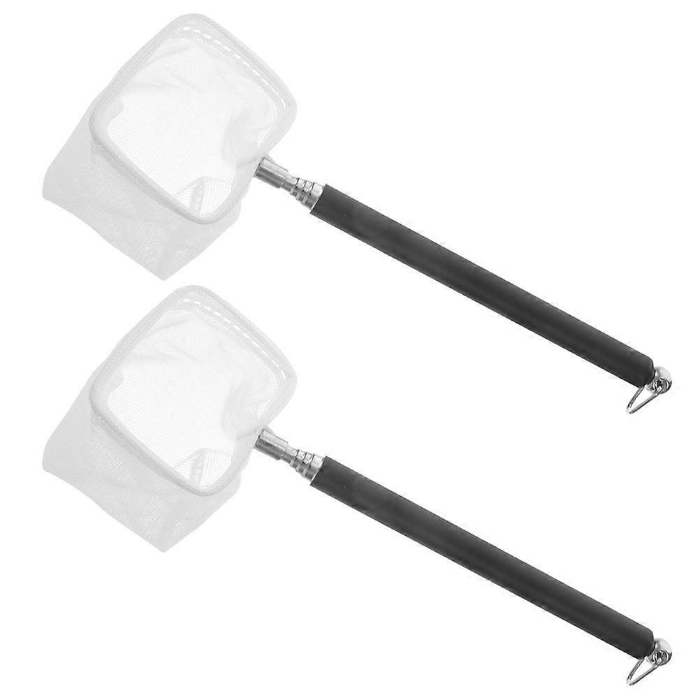 Telescopic Aquarium Fish Net Fine Mesh Stainless Steel Handle 6Pcs