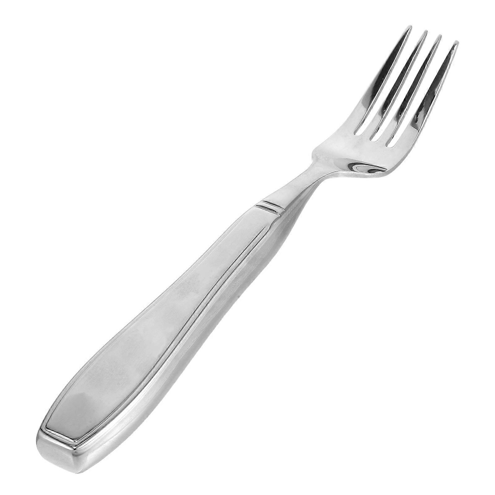Elderly Fork Stainless Steel Utensils for Disabled Anti Shaking Adaptive Equipment Weighted Design Silver 20 30X2 70X1 00CM 1Set
