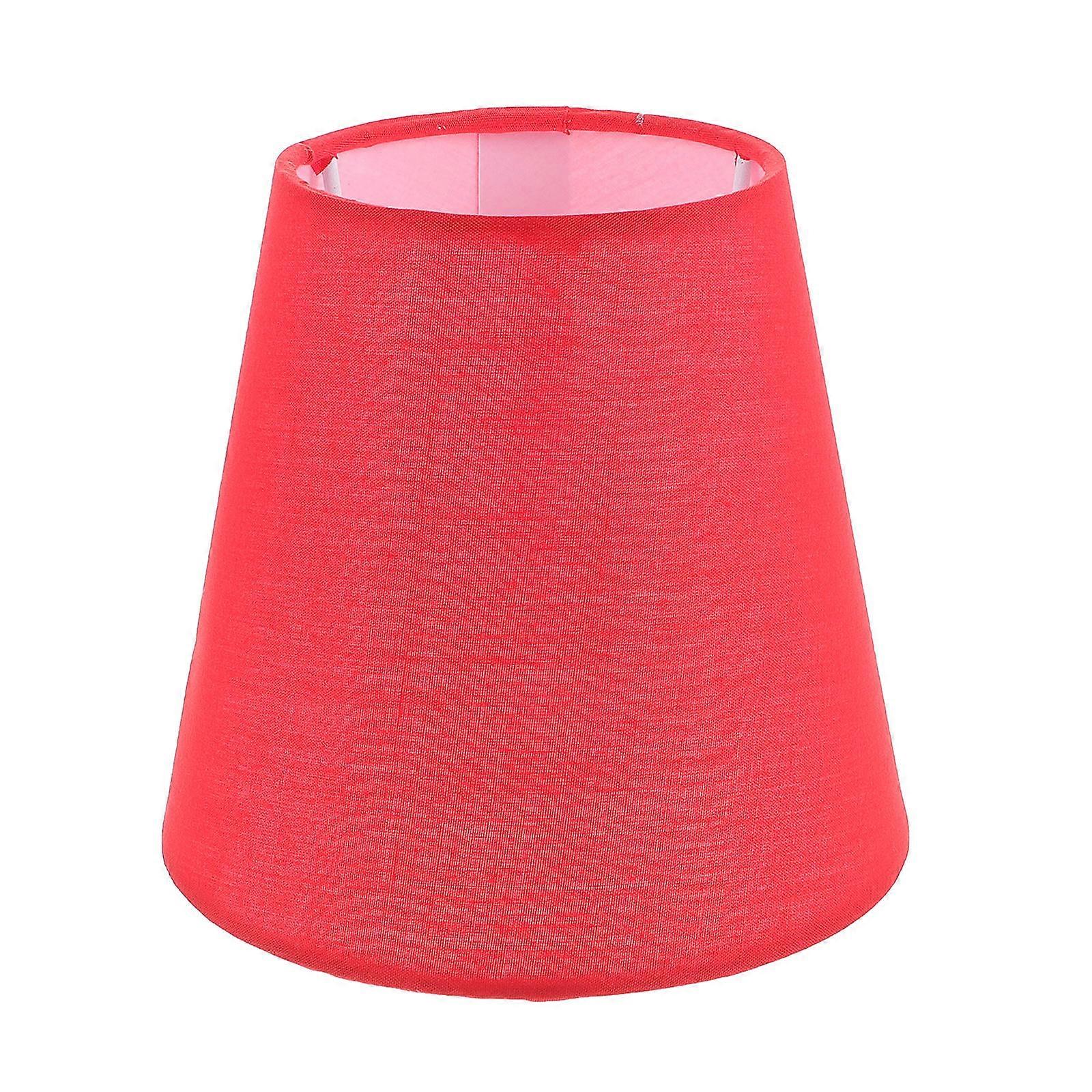 Fabric Lamp Shade Pendant Light Shade Modern Design Dust Protection Red 14.00X14.00X13.00CM 1Set